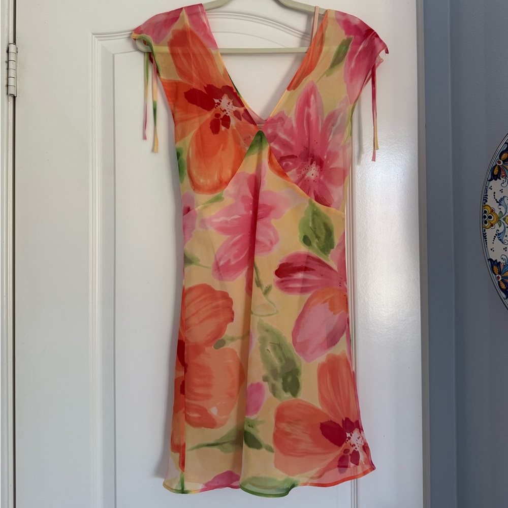 With Jean Floral Mini Dress